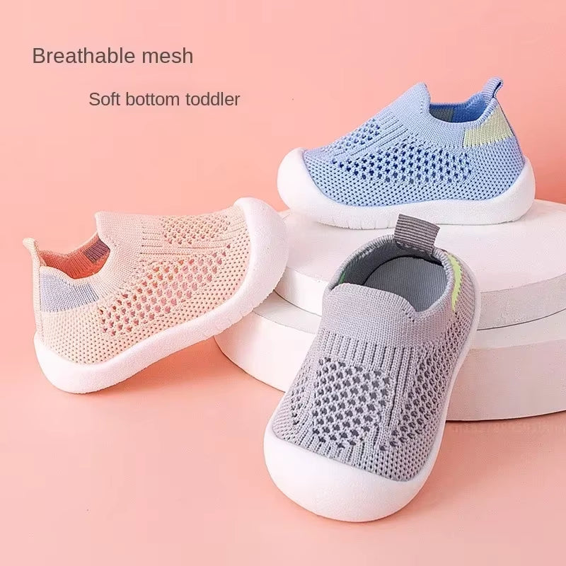 Ziora BreezyKicks™ – Toddler Knit Slip-On Sneakers
